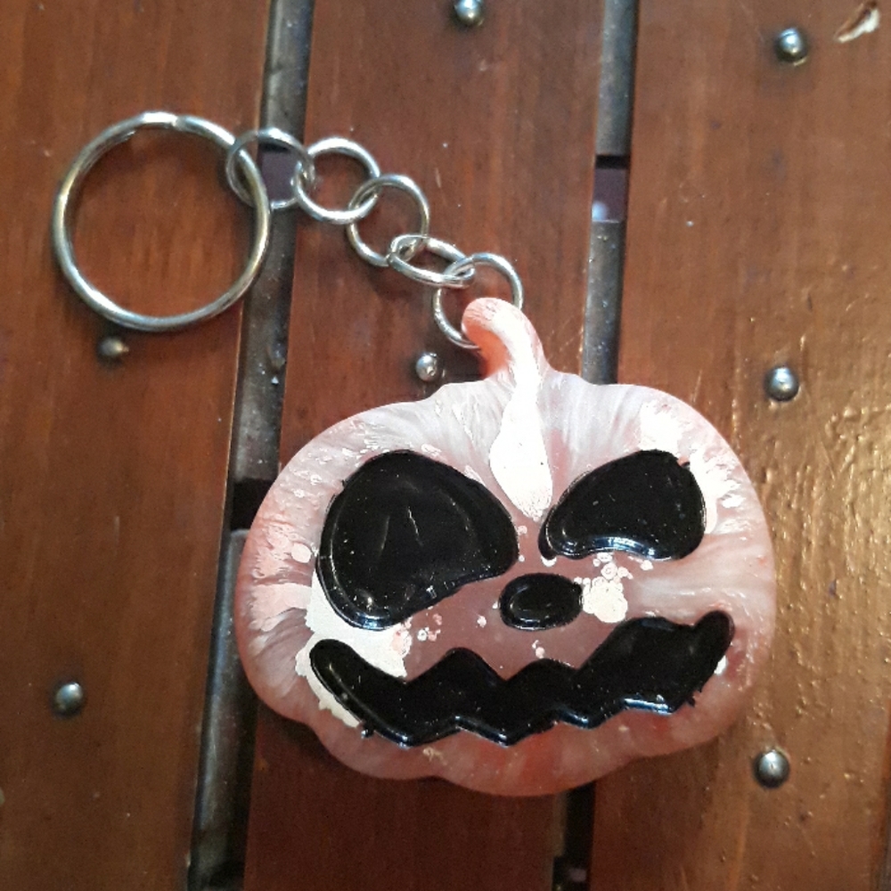 Pumpkin keychain